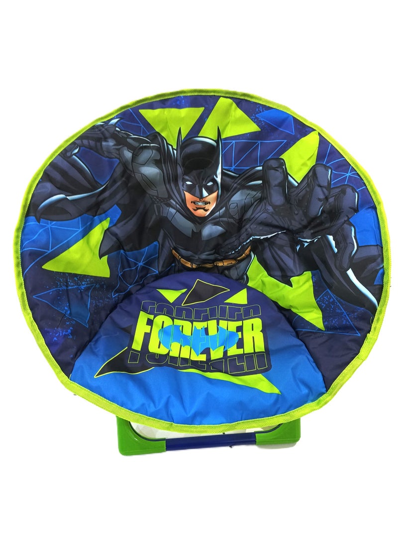 DC Comics DC Batman Kids Moon Chair – Foldable Padded Saucer Chair for Toddlers & Children - Image 1